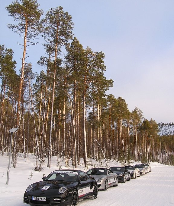 Porsche Ice Driving in Finland