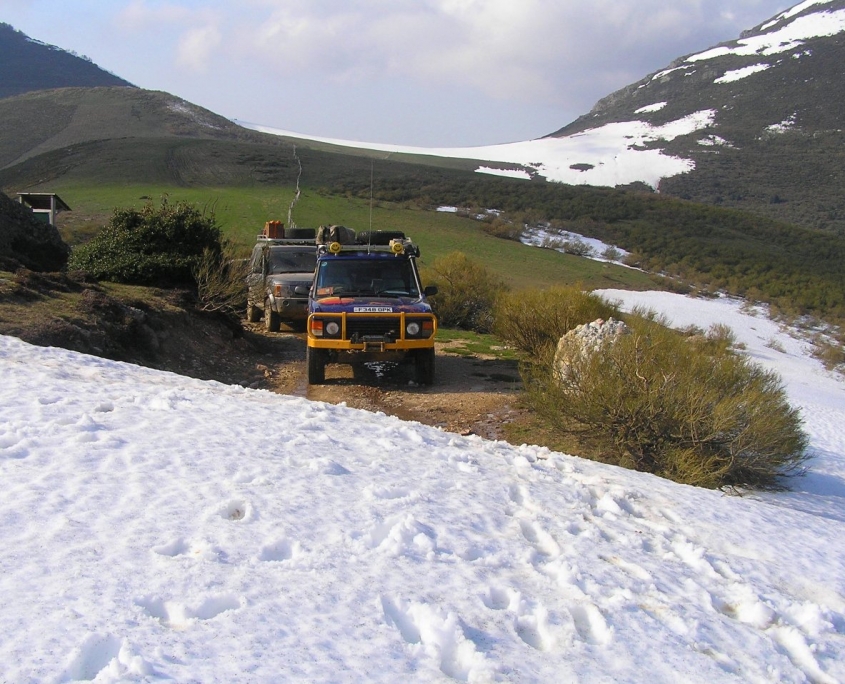 Snow Drift on top of The Saja-Besaya Mountain